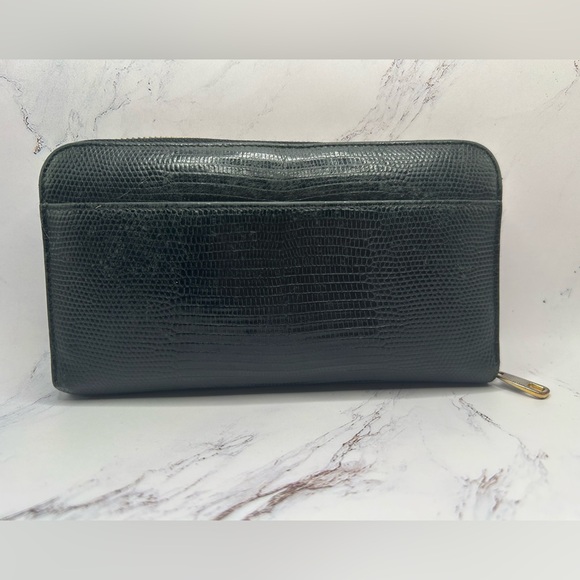 DOLCE & GABBANA Multicolor Crystal Logo Long Zippy Black Leather Wallet + COA - Picture 8 of 15